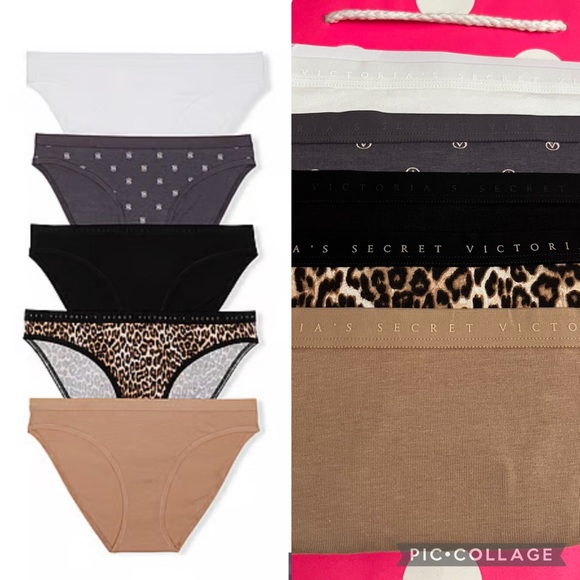 Victoria’s Secret 5-Pack Stretch Cotton Bikini Panties - Picture 1 of 1